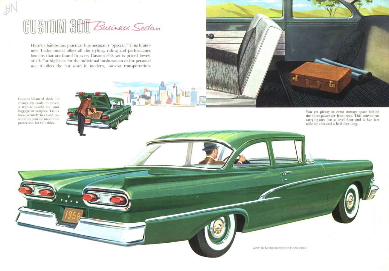 1958 Ford Custom 300 Brochure Page 9